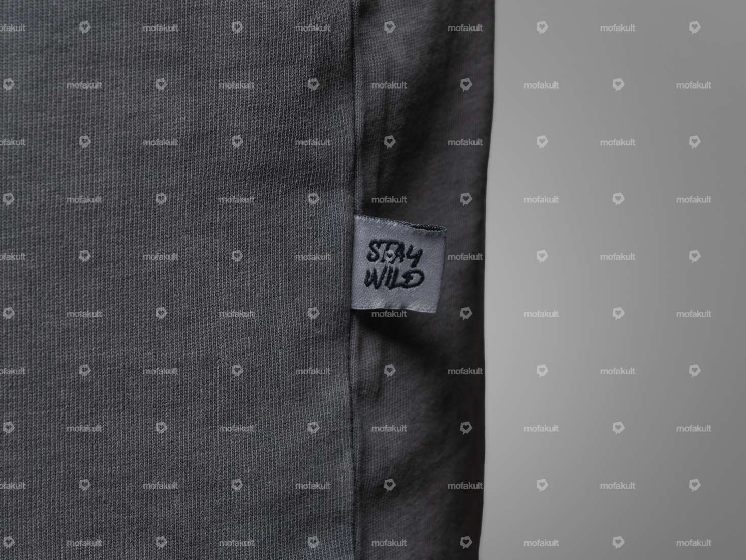 KULTWEAR T-shirt "Vintage" oversize grigio Carousel Image 6