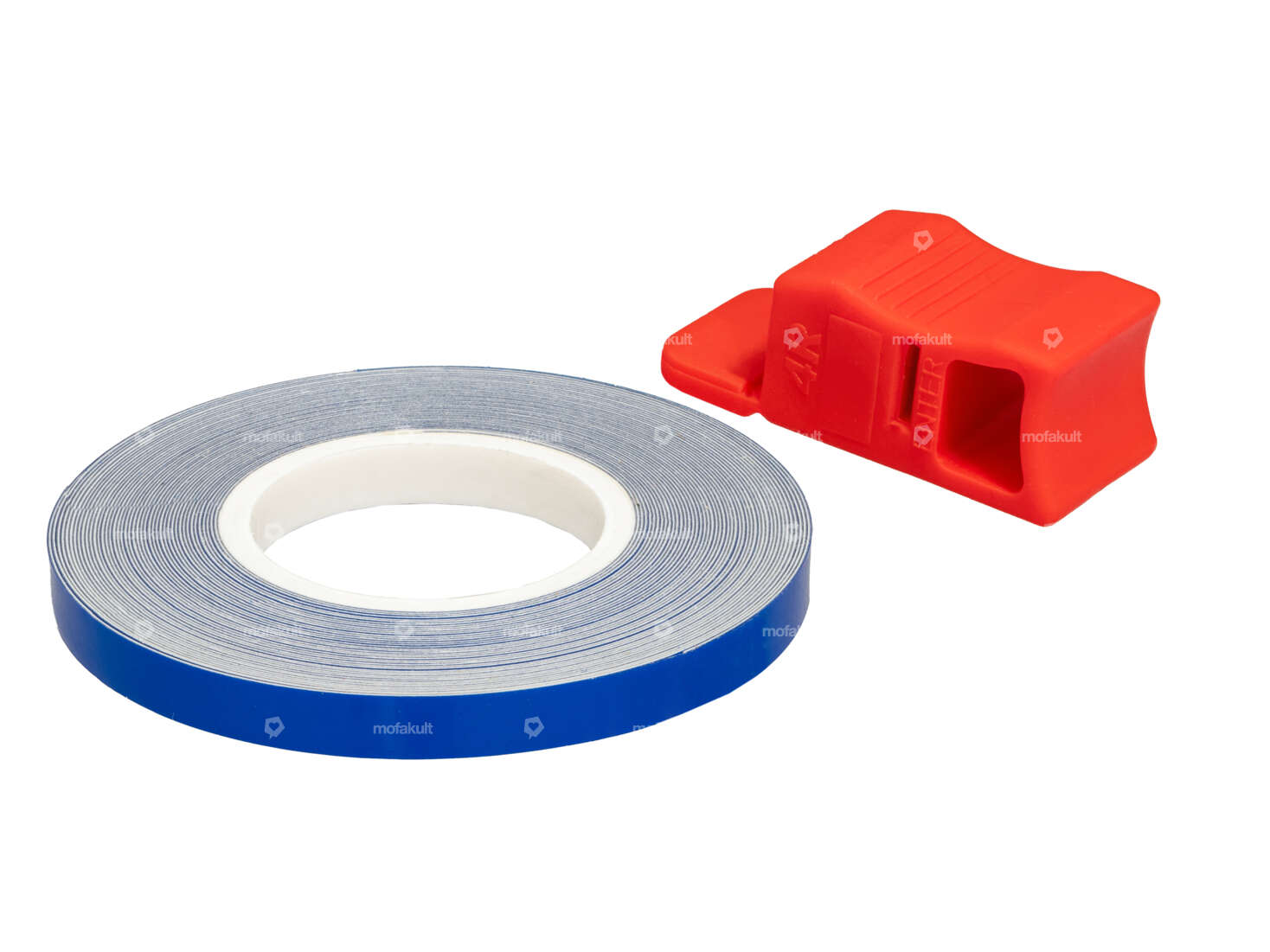 Nastro per cerchi 5 mm blu (6 m) Carousel Image 1