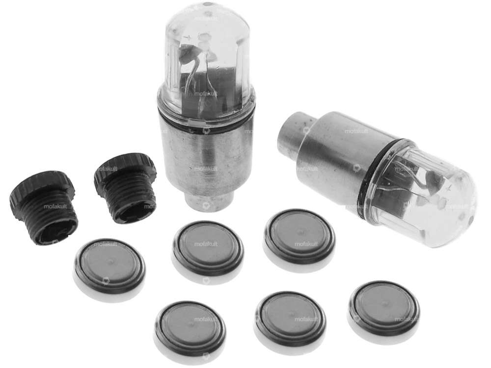 Tappi delle valvole illuminati / LED lampeggiante blu Carousel Image 1