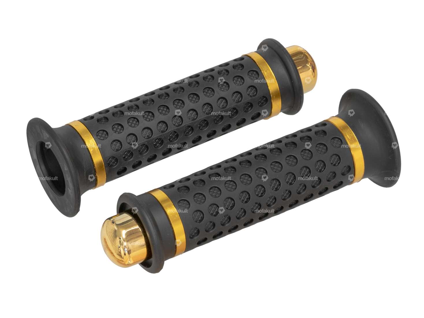 Maniglie GPO in gomma nero/oro Carousel Image 1