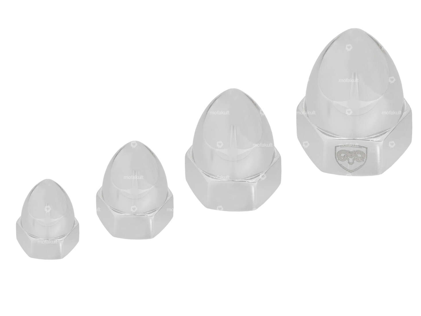 66HEROES dado a punta "Bullit" M5 - M12 in acciaio inox lucidato Carousel Image 1