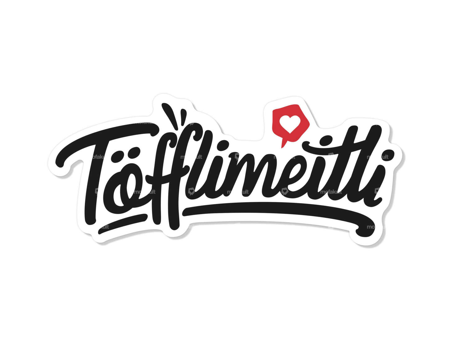 Aufkleber «Töfflimeitli» 68 x 28 mm Carousel Image 1