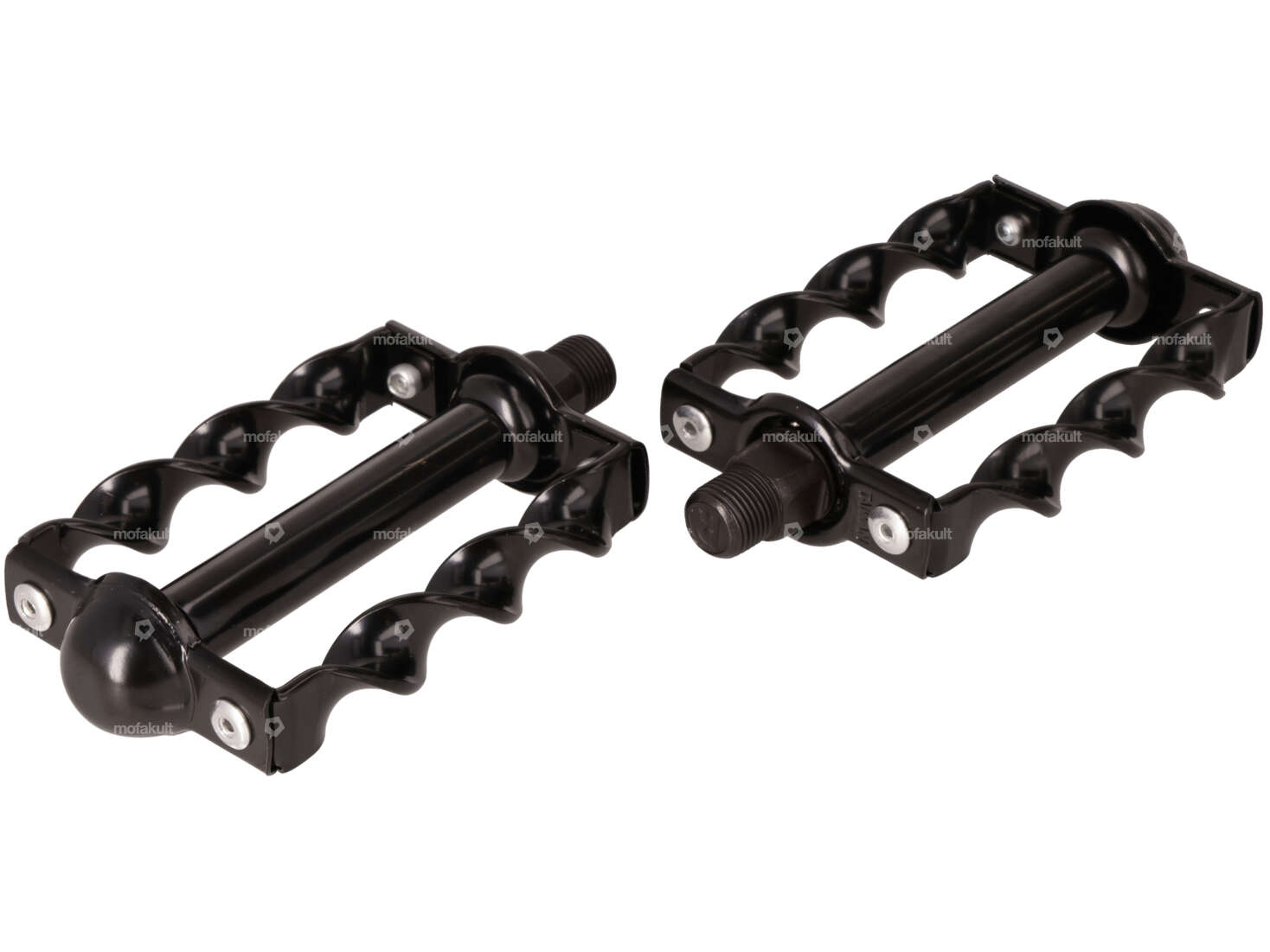 66HEROES pedali neri ritorti Carousel Image 1