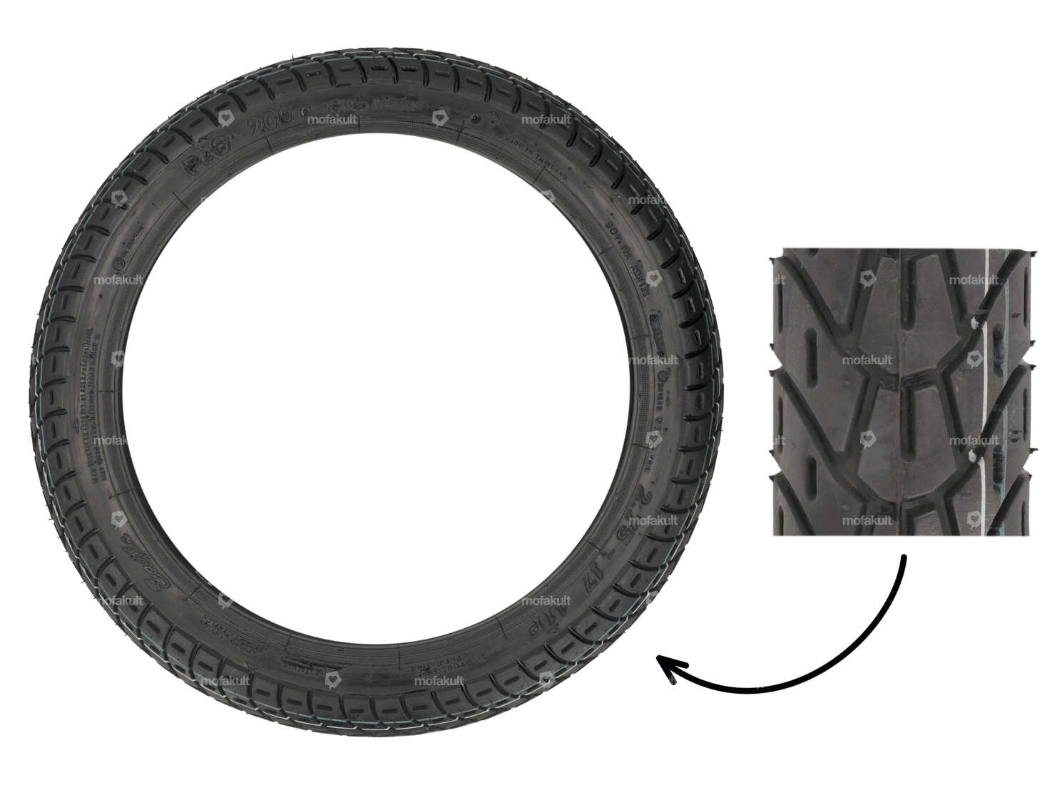 VeeRubber 2.75 x 17" Reifen VRM126 (V126) Allround Carousel Image 1