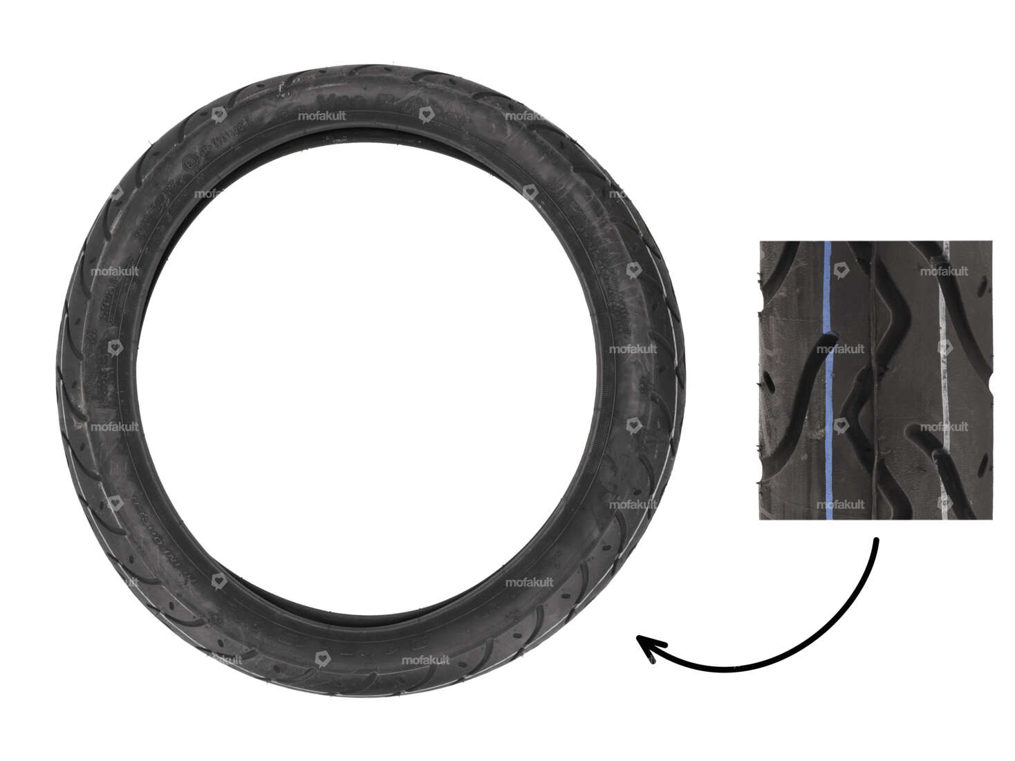 Pneumatico VeeRubber 2,50 x 16" VRM099 (V099) Semi-Slick Carousel Image 1