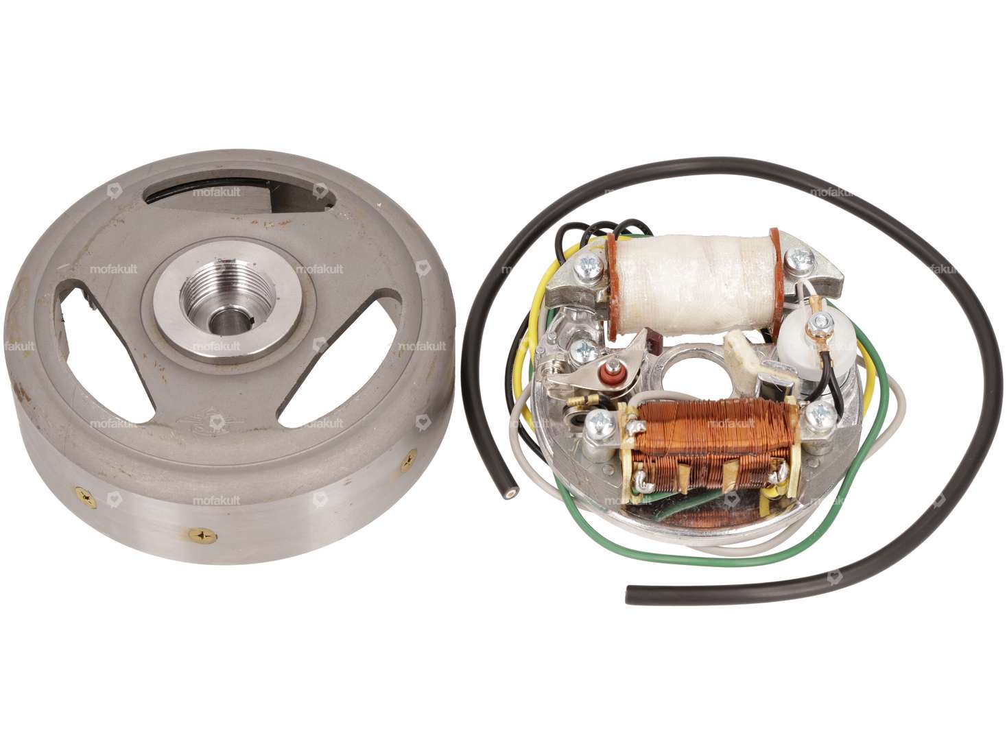 Piastra di accensione con bobina supplementare e volano | ILO G50 / Victoria M50, M51 Carousel Image 1