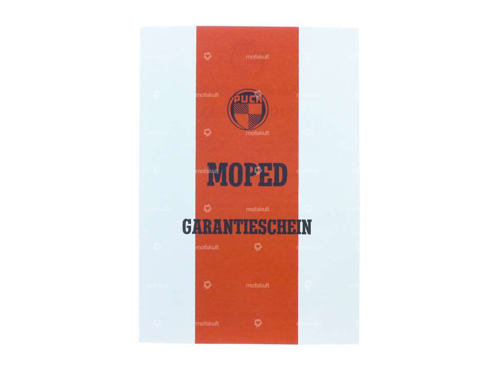 Certificato di garanzia | Ciclomotore Puch Carousel Image 1