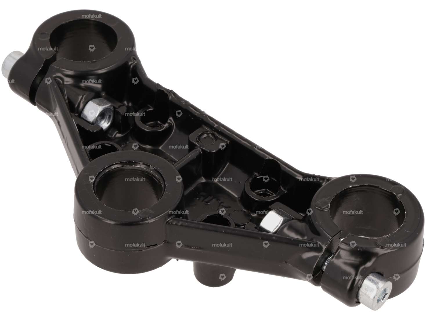 Albero triplo superiore EBR in alluminio (longheroni Ø 28 mm) nero Carousel Image 2