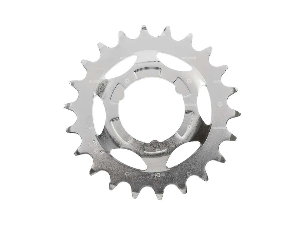 Sprocket back pedal 22 teeth chrome Carousel Image 2