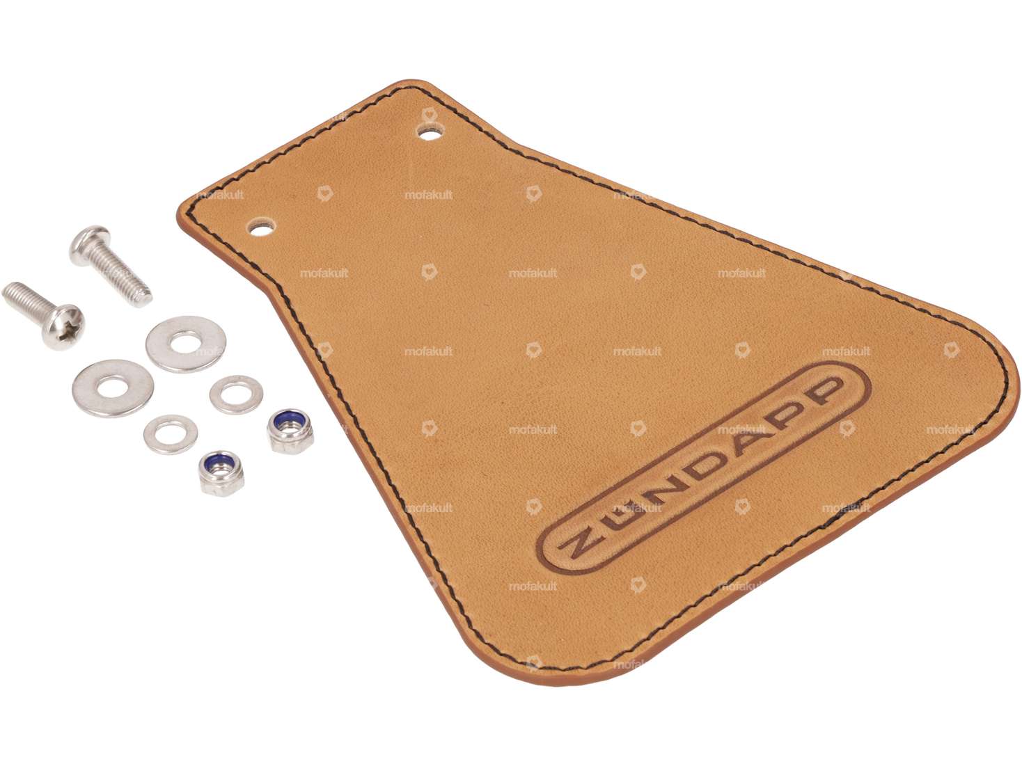 66HEROES Paraspruzzi "Zündapp" stretto in pelle Carousel Image 2