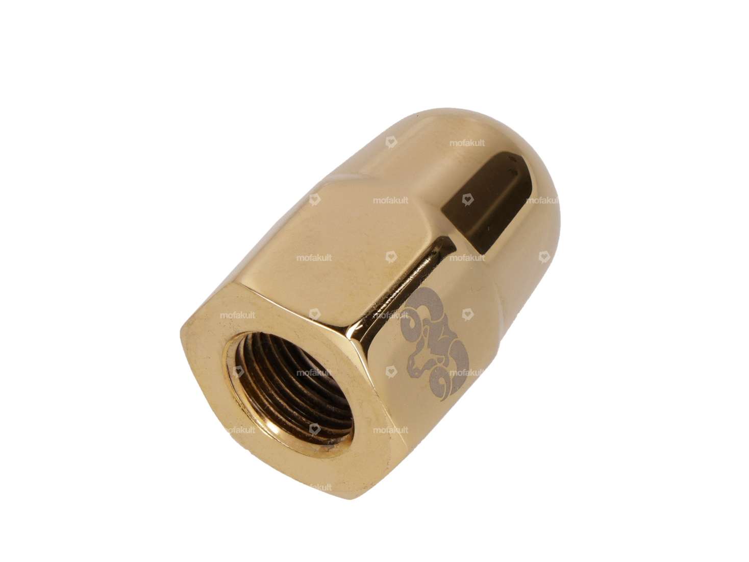 66HEROES Hutmutter M10.5x1 Rücktritt Inox gold Carousel Image 2