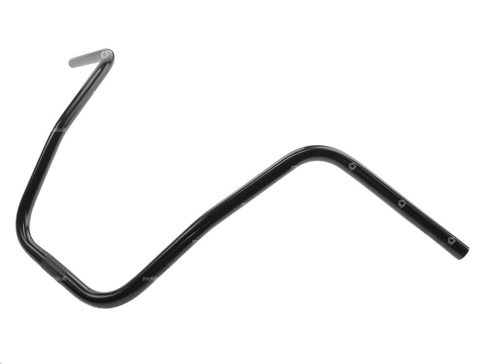Piastra forcella manubrio 36 cm curva nera Carousel Image 2
