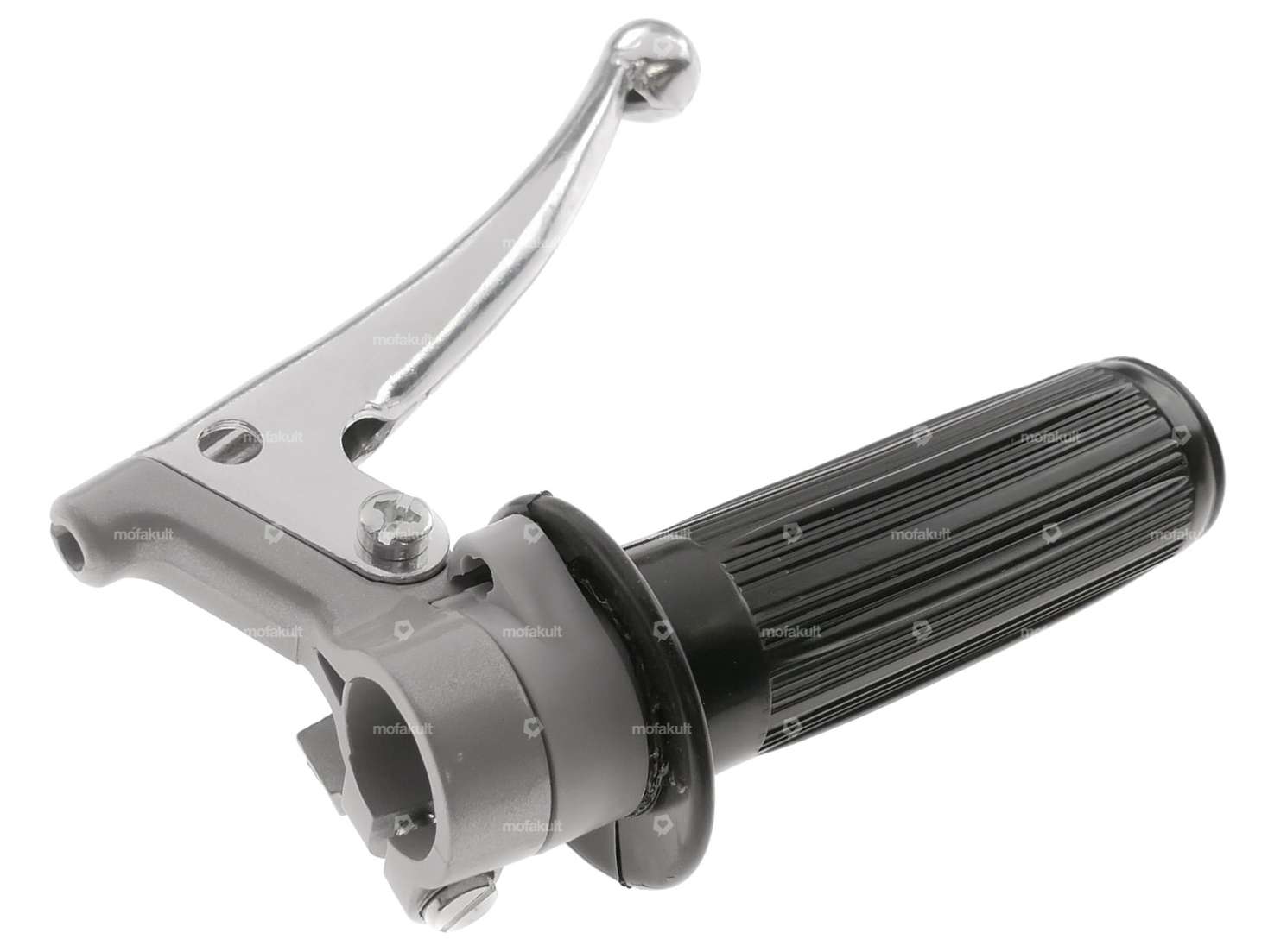 Manopola dell'acceleratore Oldschool grigio Carousel Image 2