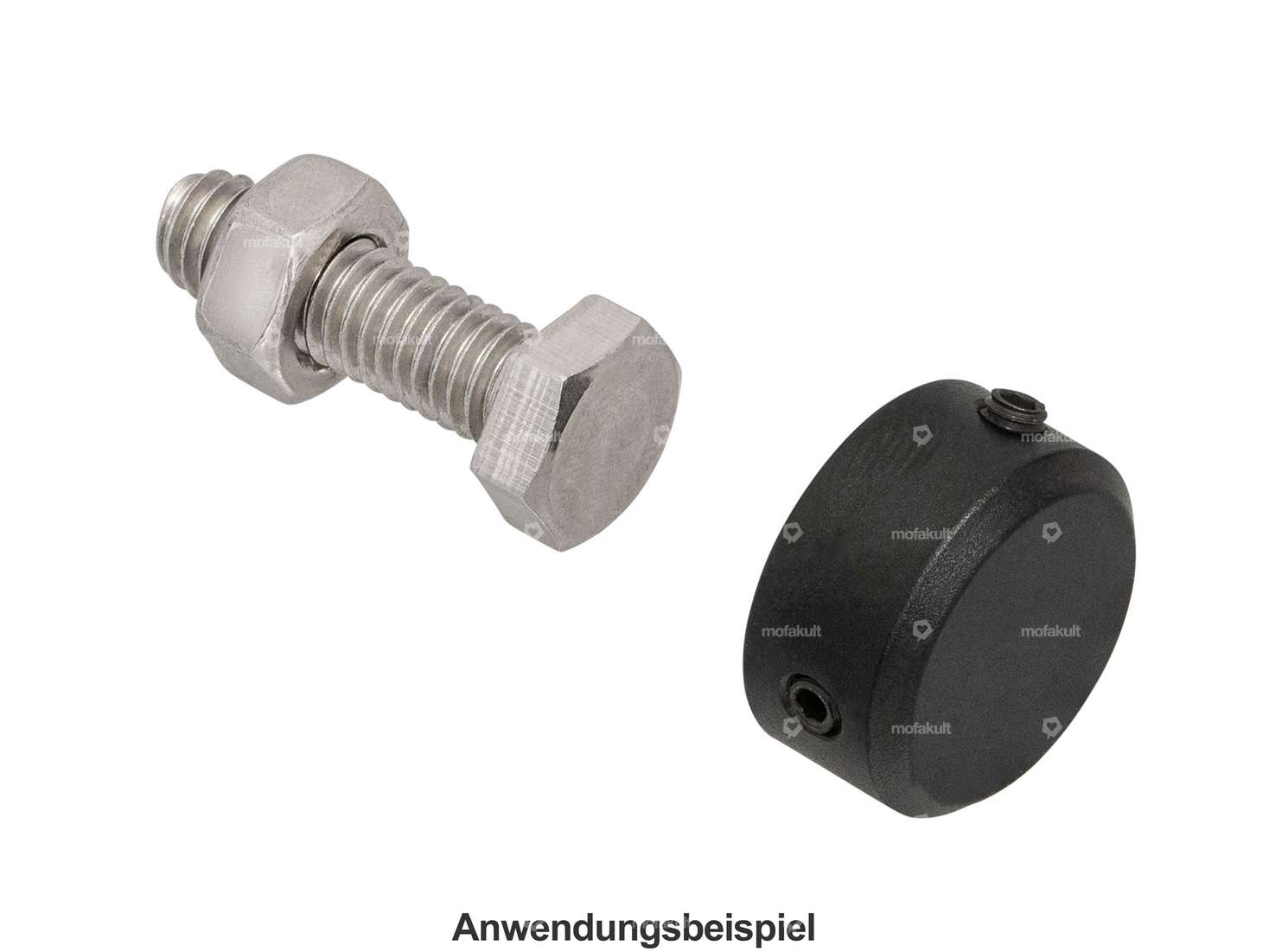 66HEROES Coperchio esagonale M6 alluminio anodizzato nero Carousel Image 3