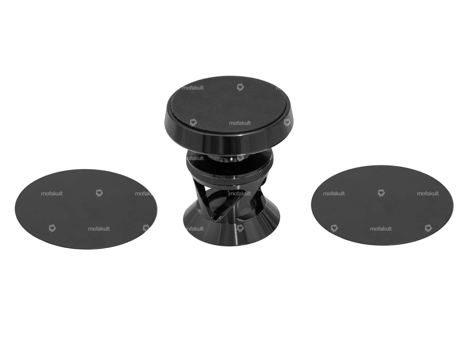 GPO car cell phone holder (adhesive pad), magnetic mount, 360° rotatable Carousel Image 1