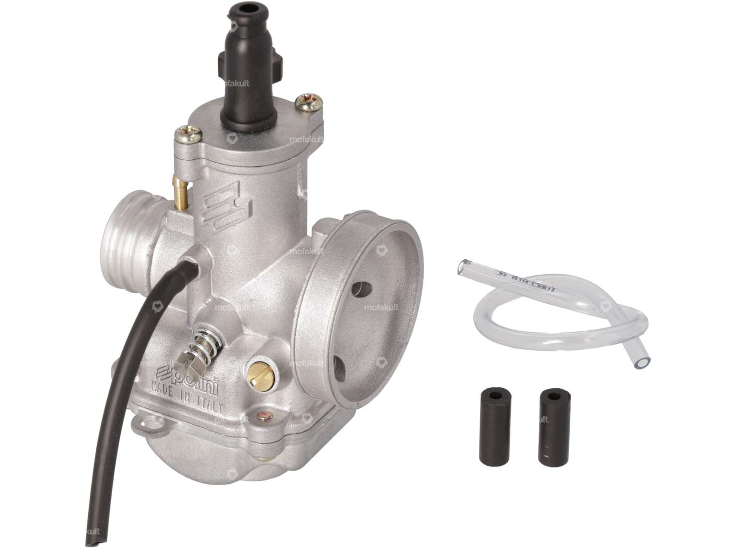 Carburatore Polini CP 15 mm (starter manuale) flangia in gomma Carousel Image 2