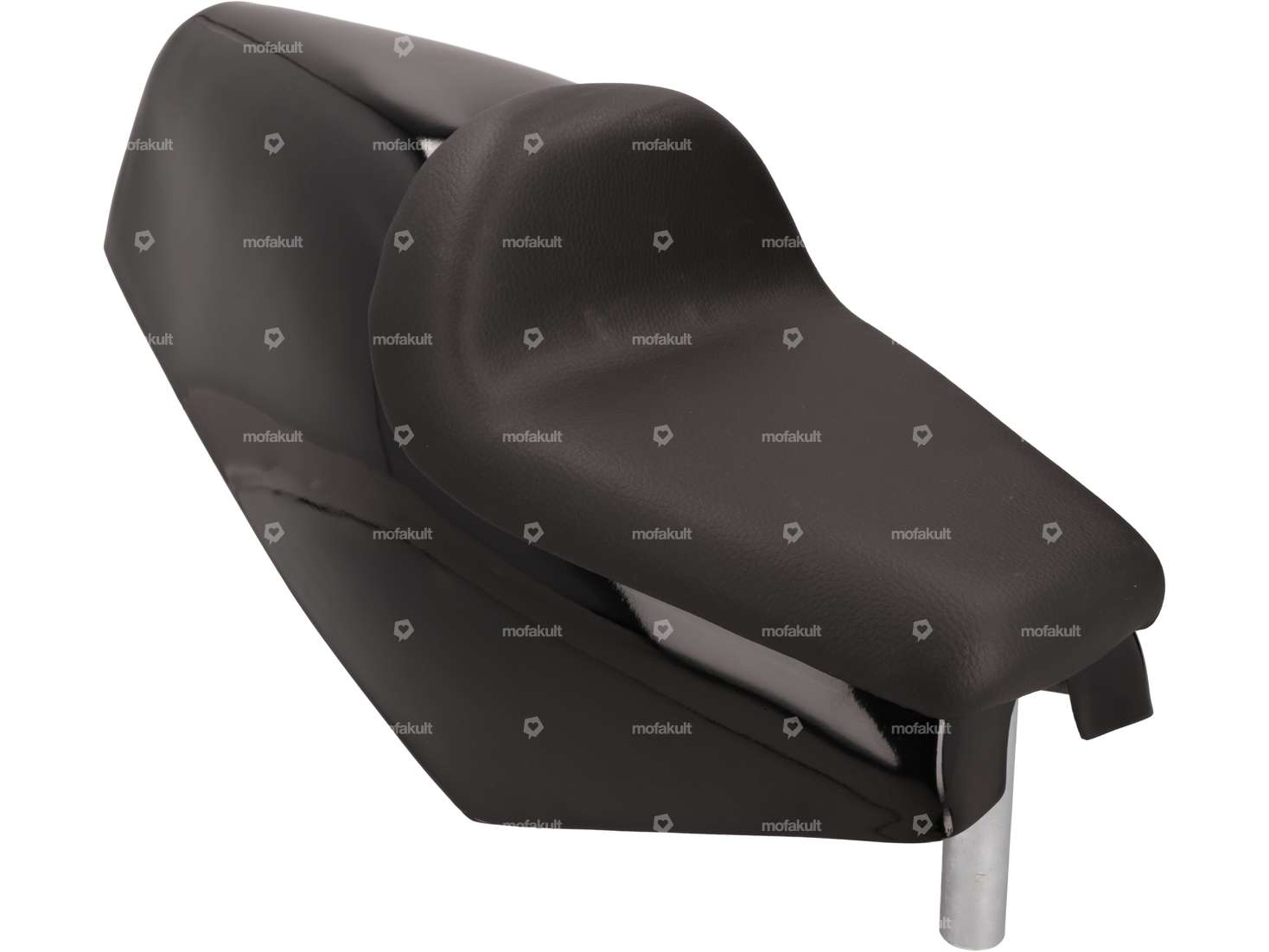 Guscio della sella in poliestere da corsa nero Carousel Image 1