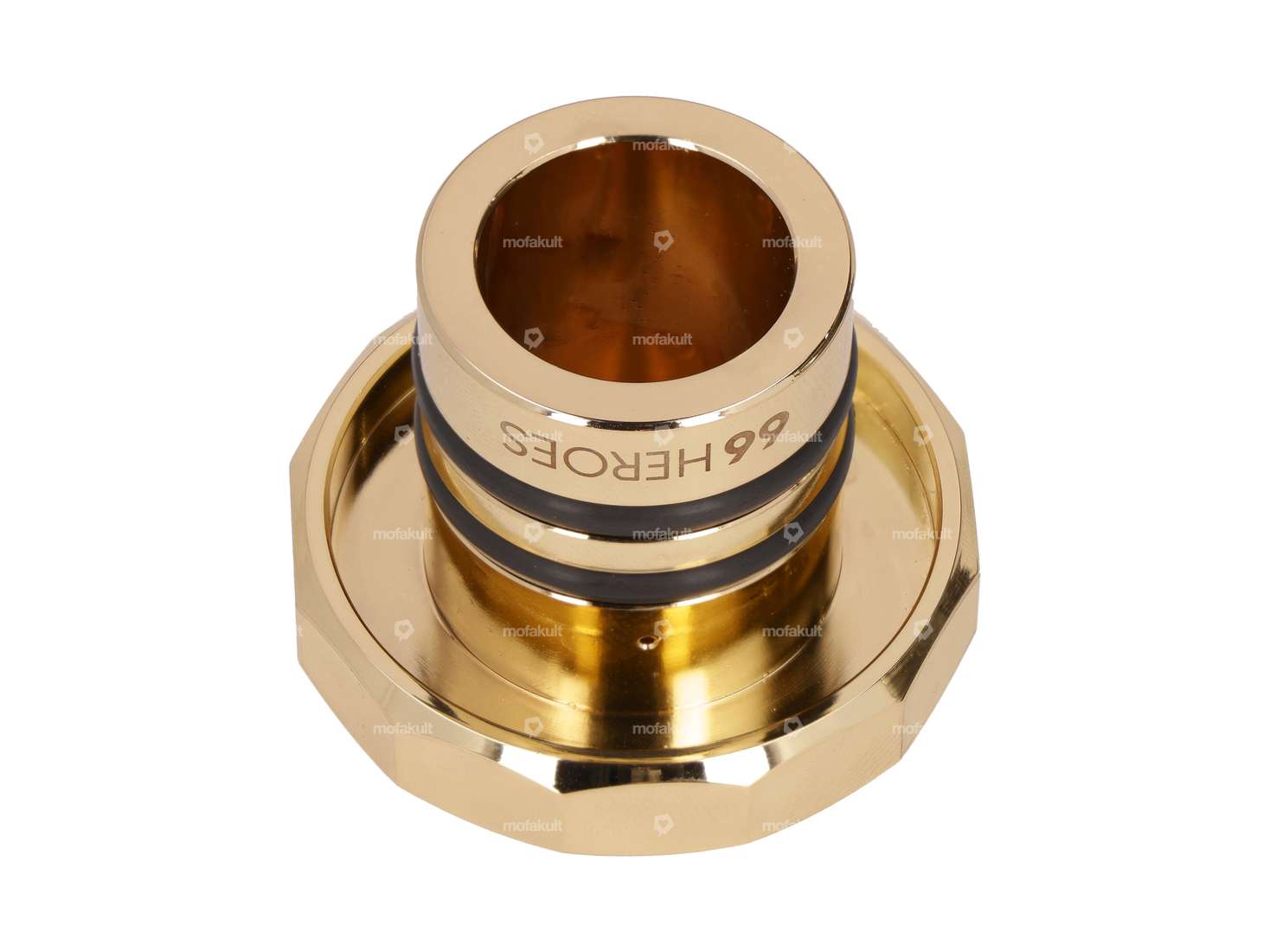 66HEROES tappo benzina quadrato "Puch" oro | Puch Maxi Carousel Image 2