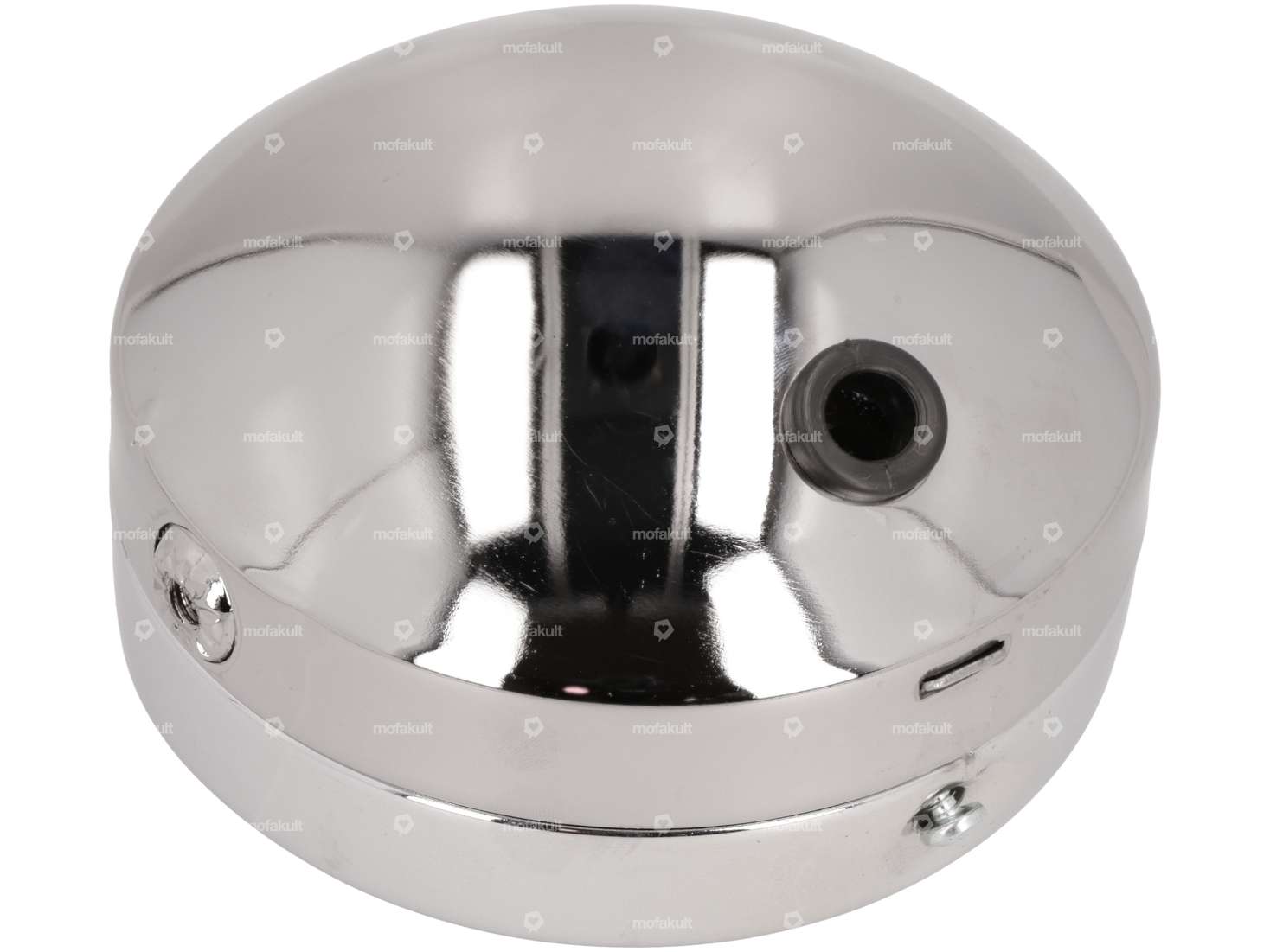 GUIA headlight round Ø 14 cm chrome (spoiler) Carousel Image 2