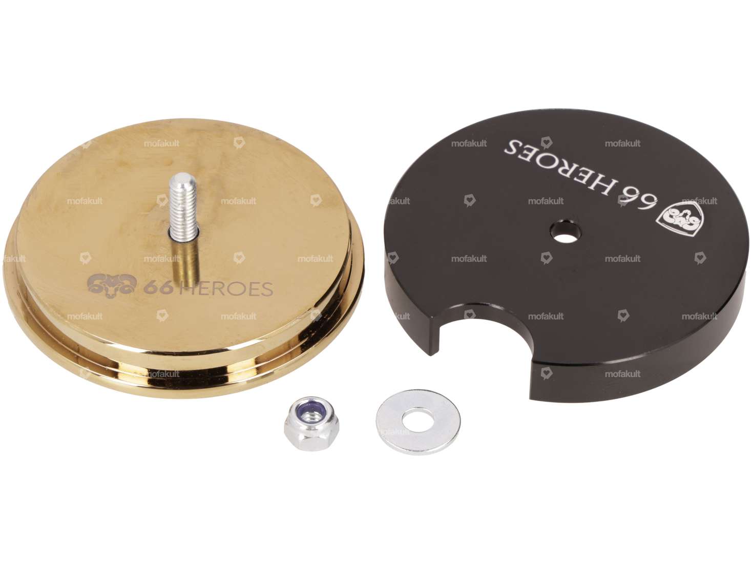 66HEROES Speedometer bezel Ø 48 mm gold Carousel Image 2