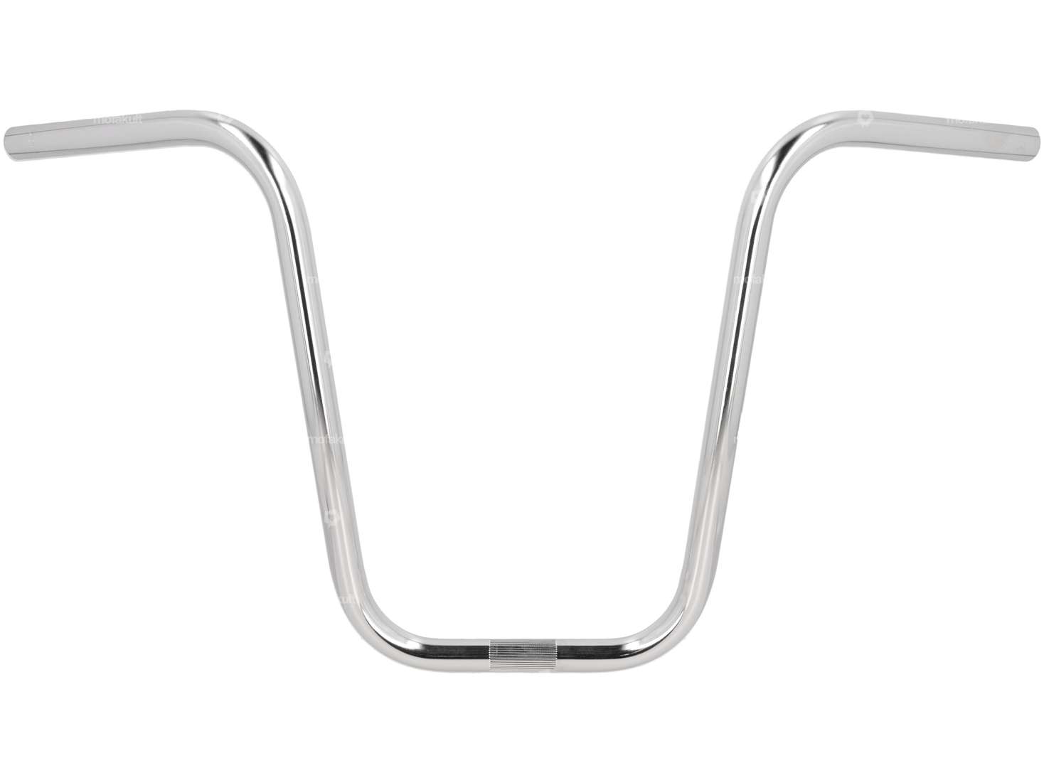Handlebar fork plate 38 cm curved chrome Carousel Image 1