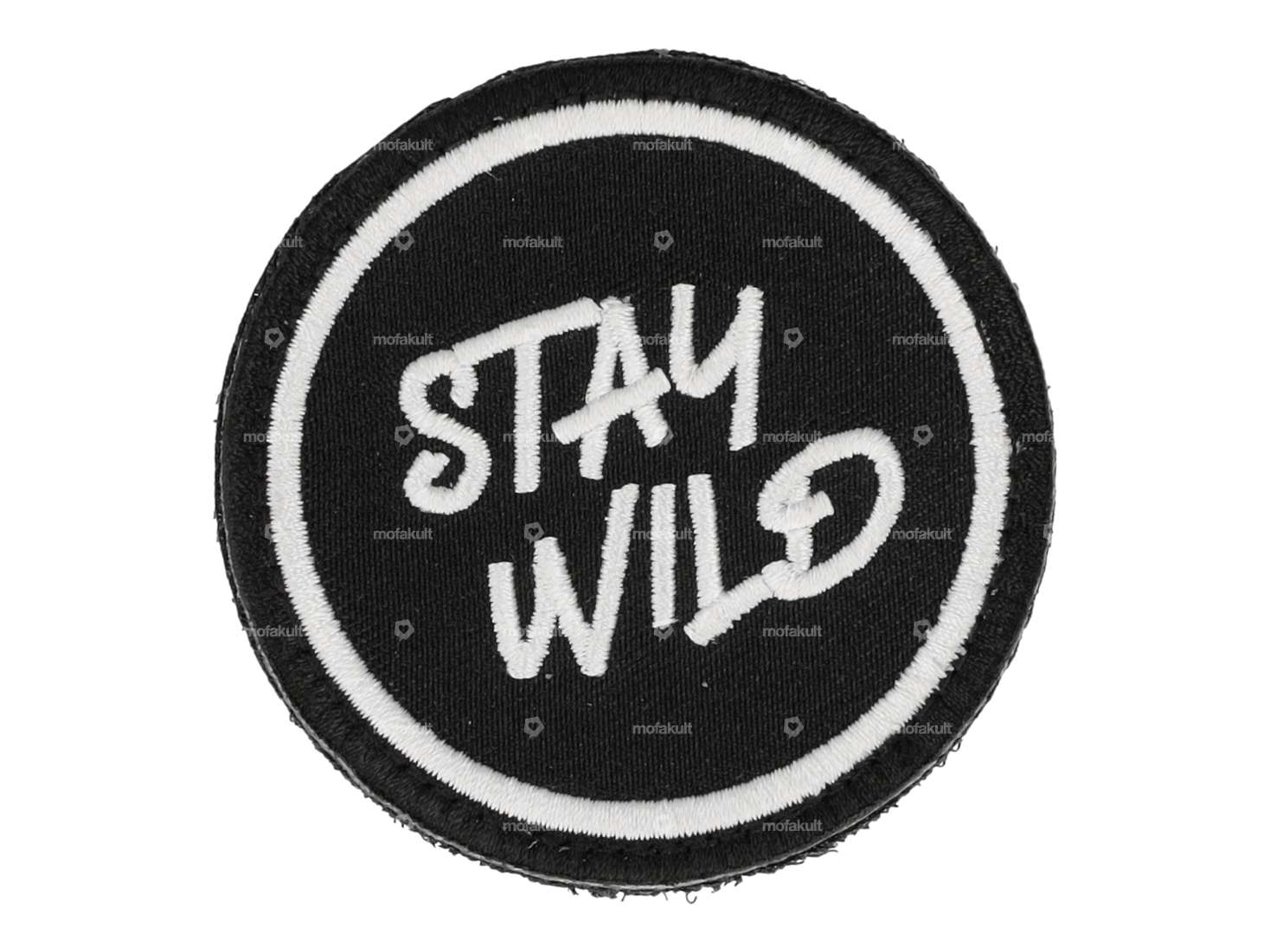 mk-Merch Aufnäher «stay wild» rund Carousel Image 1
