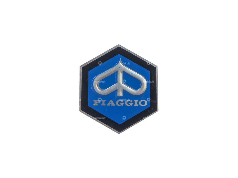 Emblema "Piaggio" Ø 35 mm in alluminio | Piaggio Ciao, SI, Bravo, Boxer Carousel Image 1
