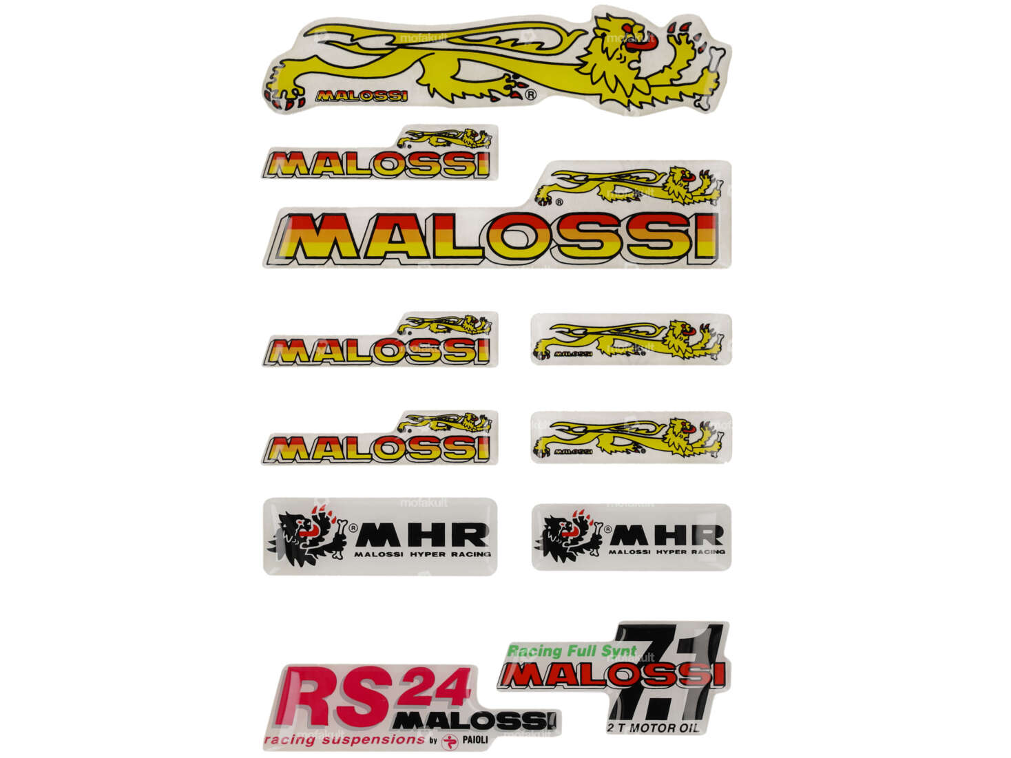 Set di colla "Malossi" 3D in silicone, 11 pezzi. Carousel Image 1