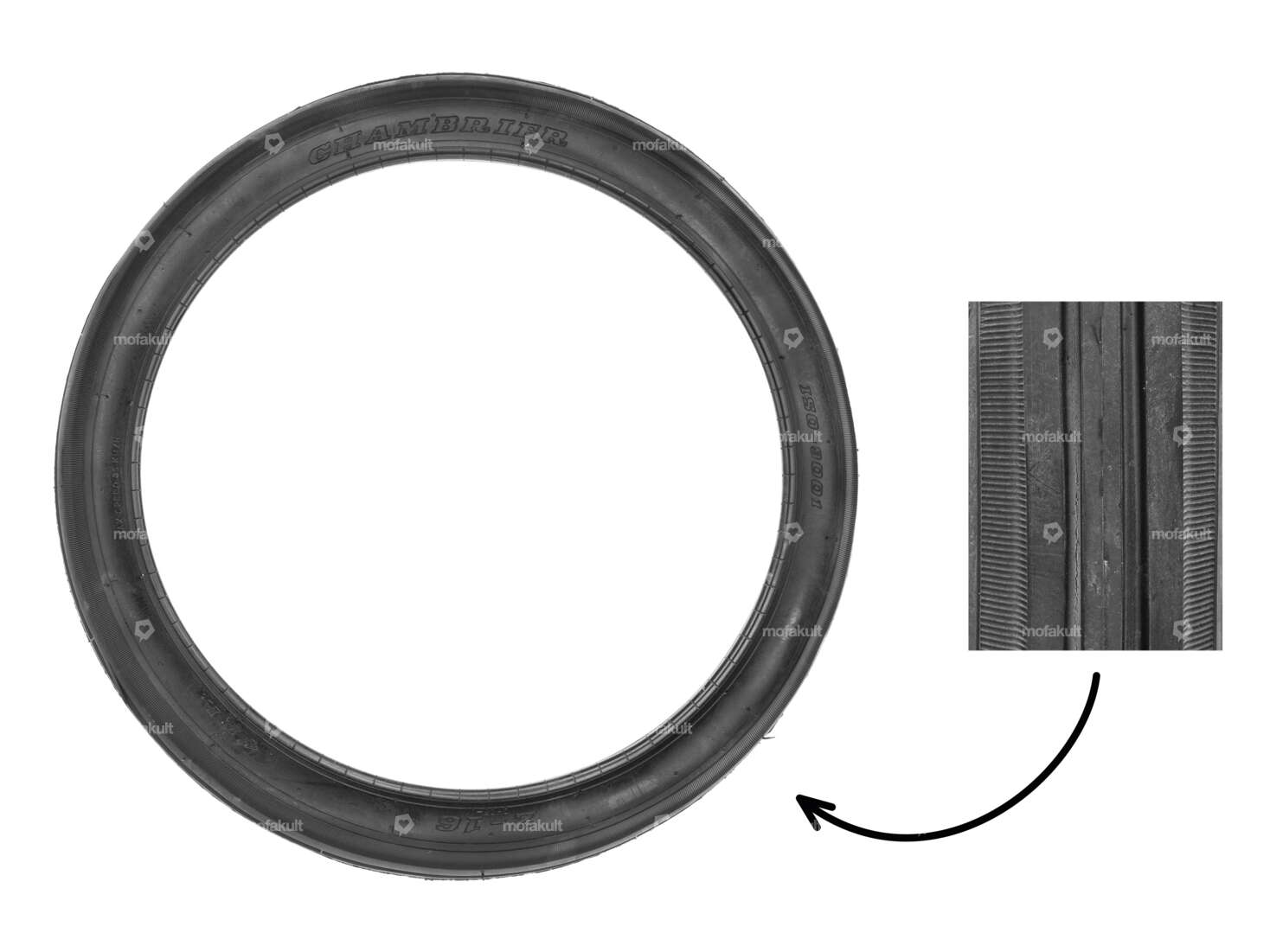 Pneumatici Fortune 2.00 x 16" CH06 4 rulli di frizione P.R. | Solex Carousel Image 1