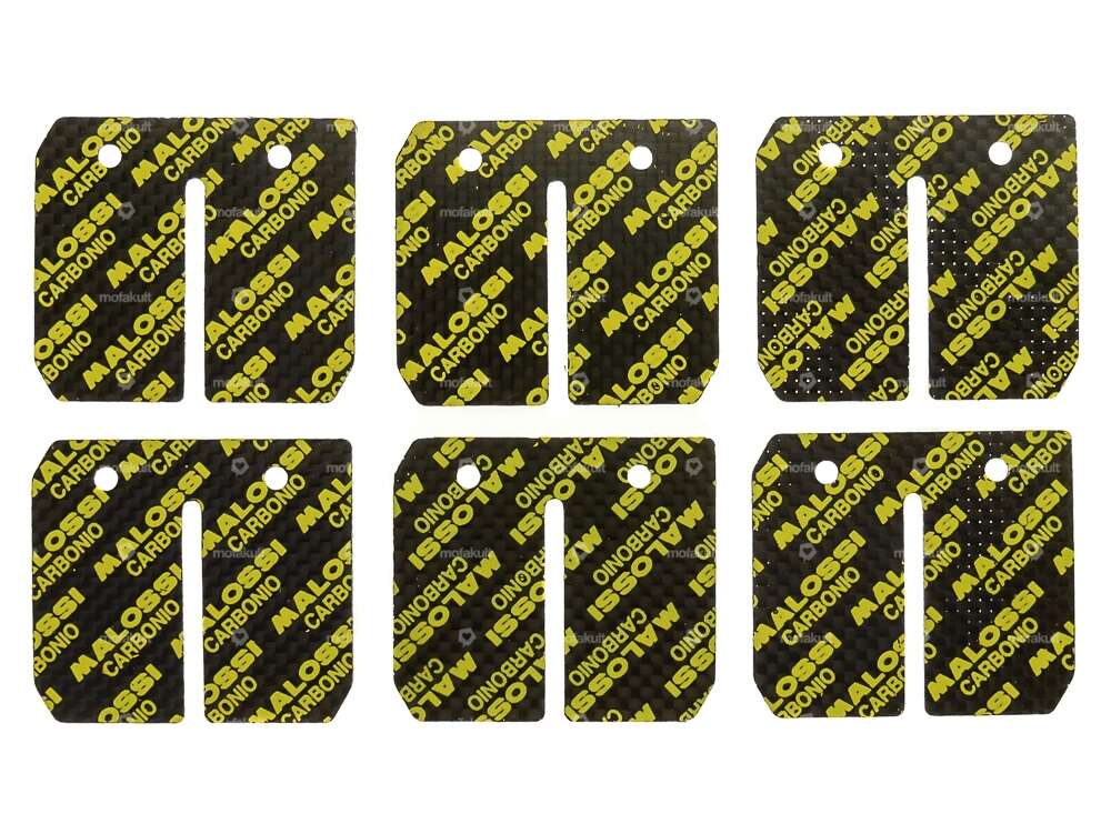 Malossi reed valve carbon 0.3 / 0.35 / 0.4 mm VL6 Gilardoni italkit Carousel Image 1