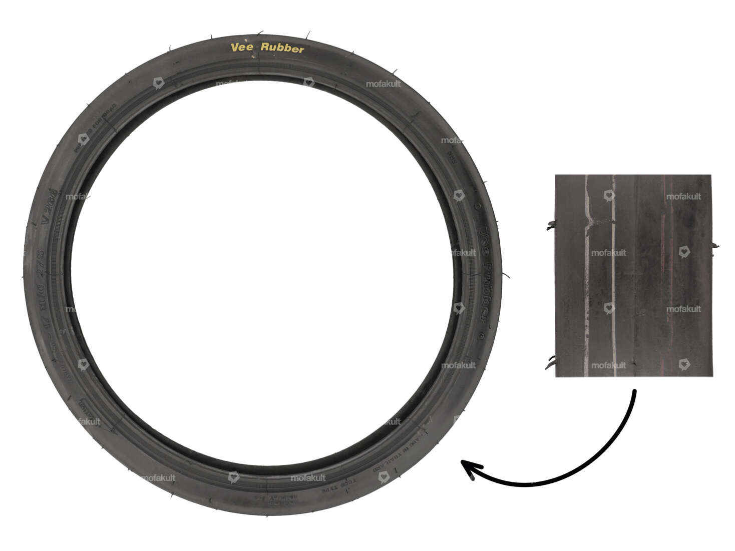 VeeRubber 60/75 x 17" Reifen VRM266 (V266) GEKKO STAR Slick Carousel Image 1