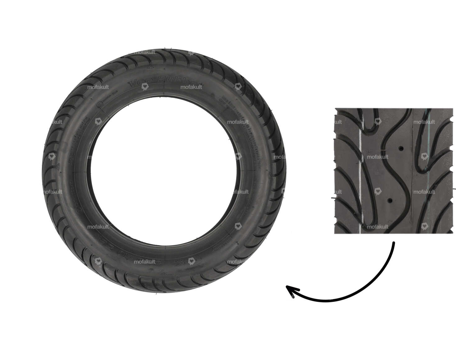 Pneumatico VeeRubber 3,50 x 10" VRM134 (V134) Semi-Slick Carousel Image 1