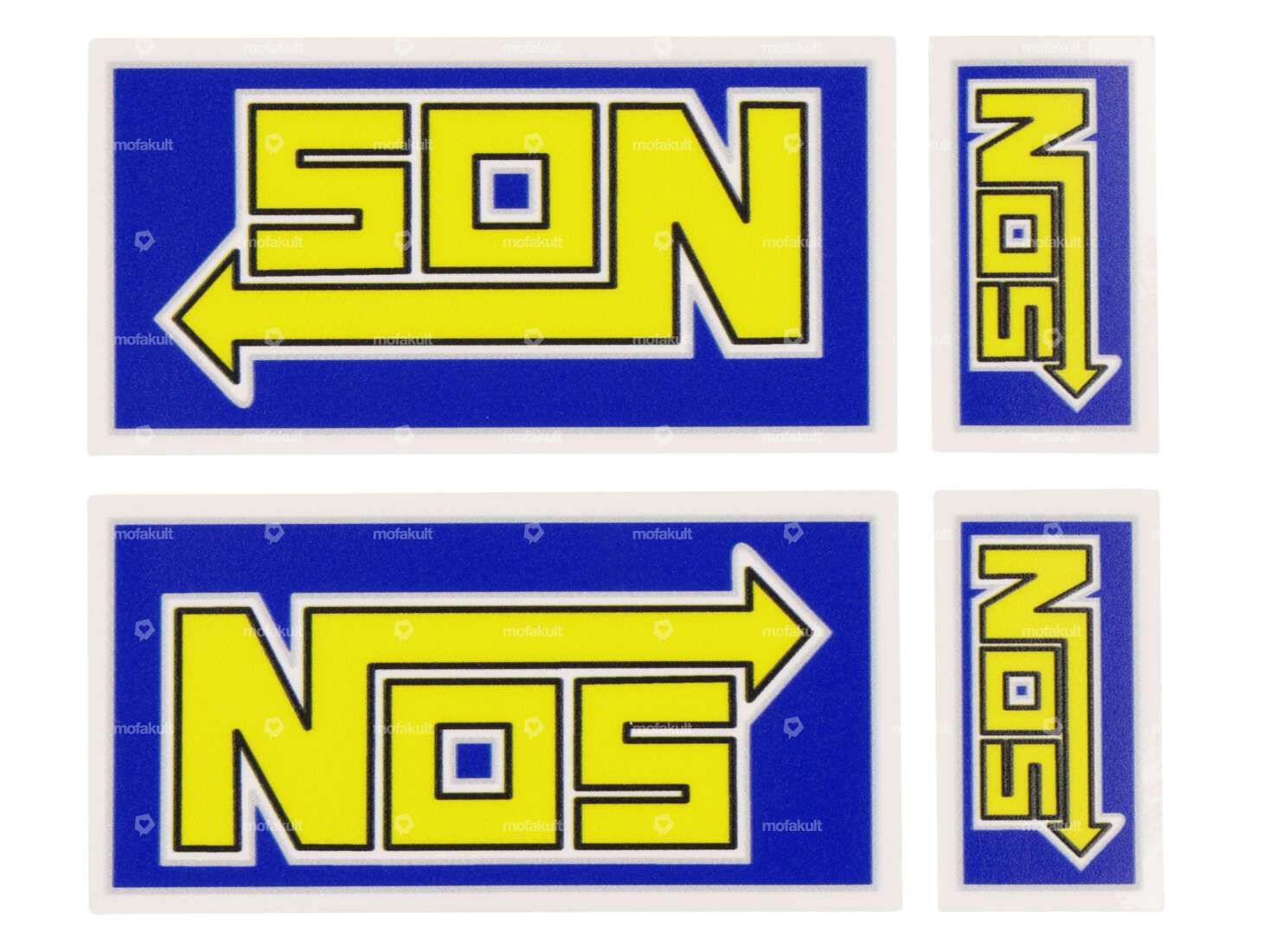 Set di adesivi "NOS" 4 pz. Carousel Image 1