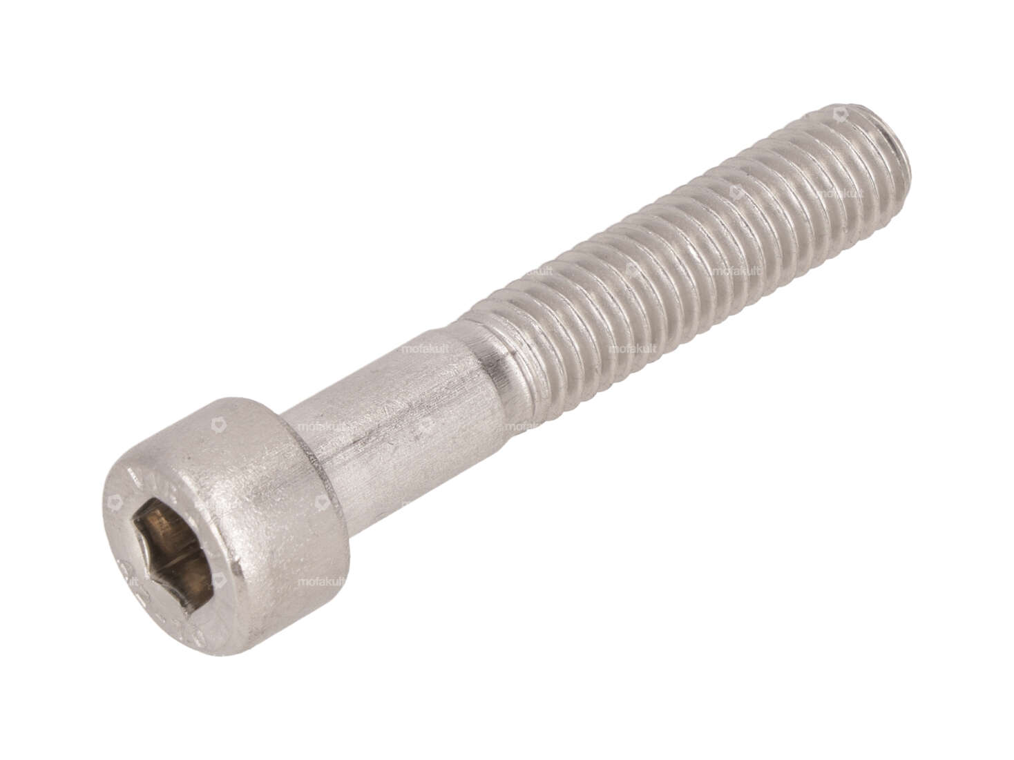 Vite M8x45 testa cilindro gambo esagonale acciaio inox Carousel Image 1