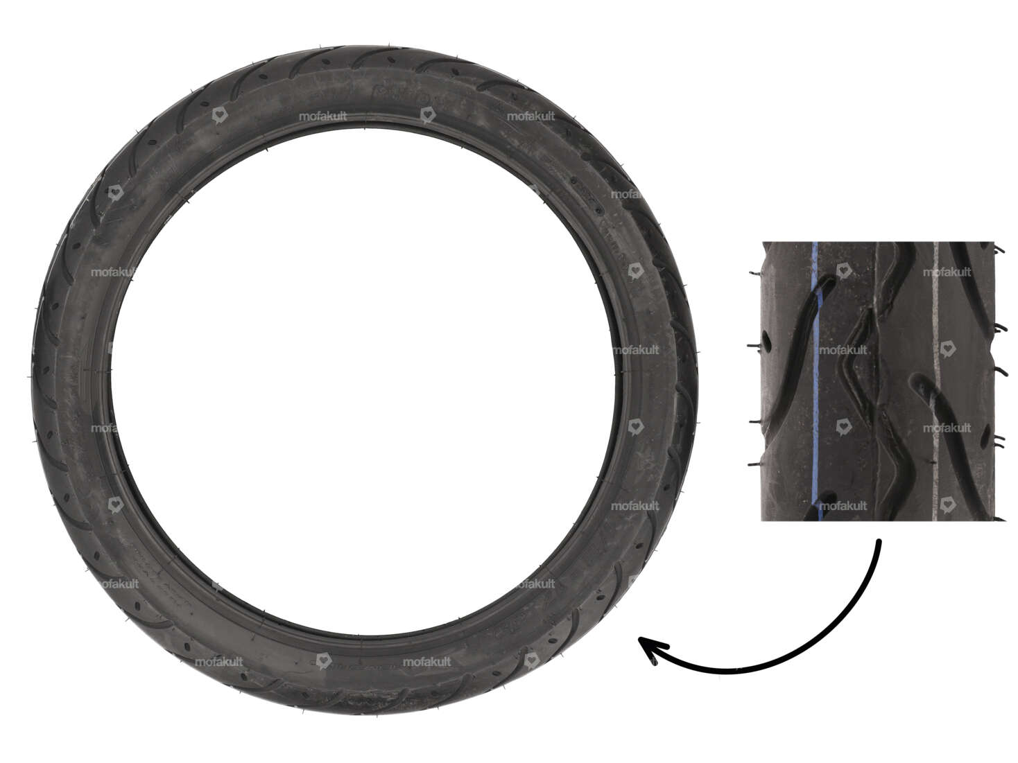 Pneumatico VeeRubber 2,50 x 17" VRM099 (V099) Semi-Slick Carousel Image 1