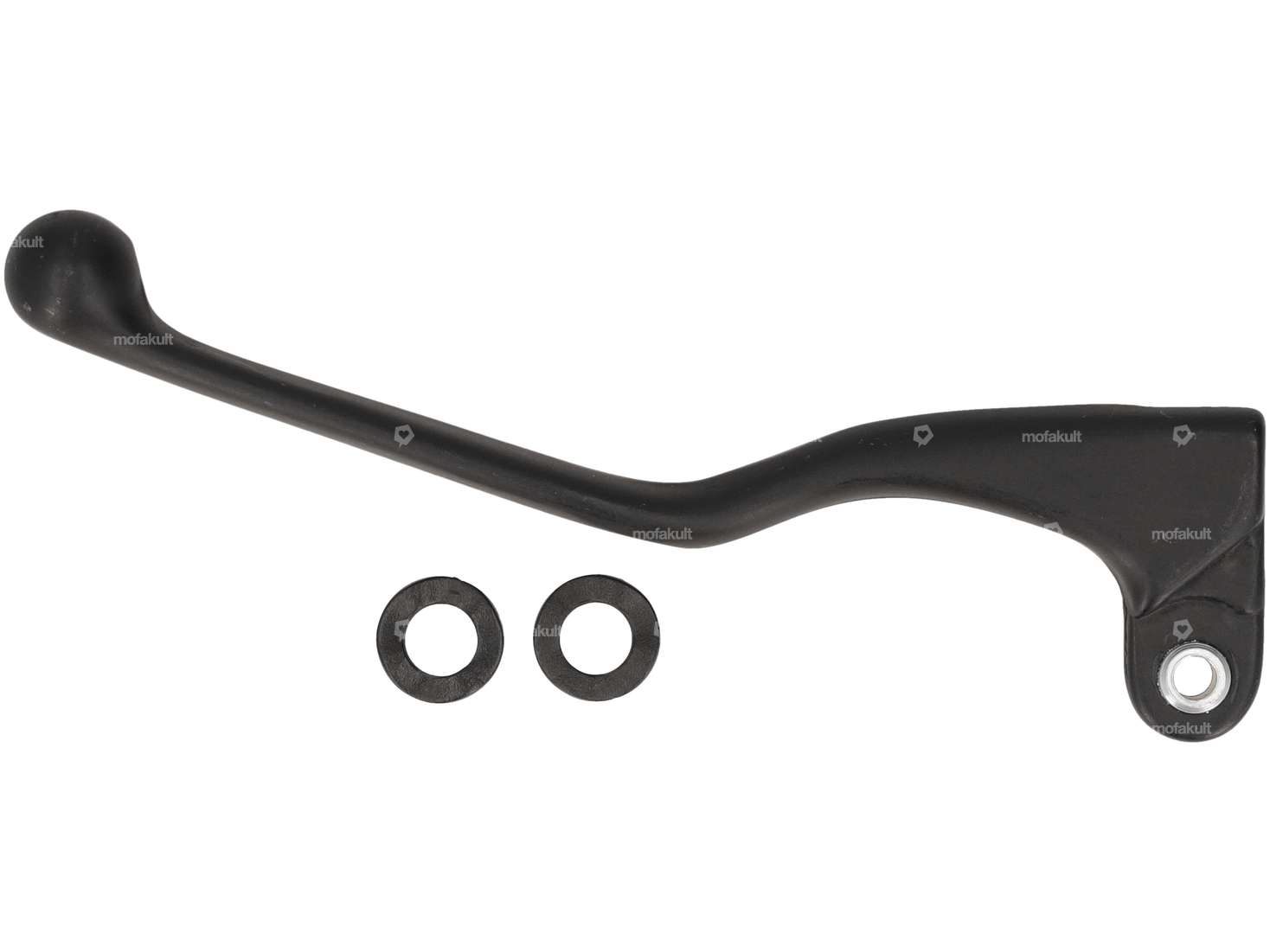 Leva freno Domino lunga sinistra in alluminio nero NOS Carousel Image 1