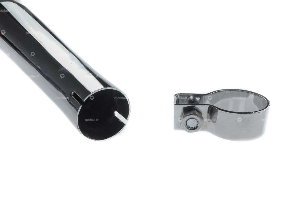 Scarico a sigaro Ø 32 / 70 mm cromo Carousel Image 2