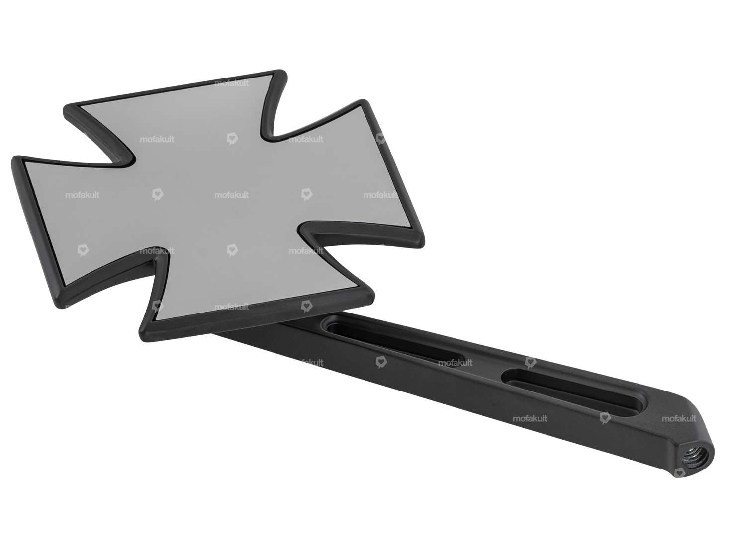 Specchio "Iron Cross" nero opaco Carousel Image 2