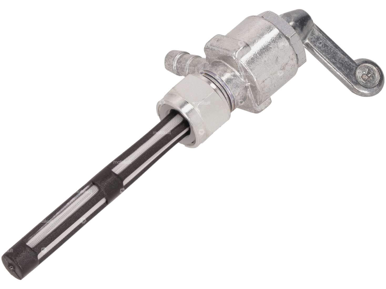 Rubinetto benzina orizzontale M12x1 (con dado per raccordo) in uscita dal basso Carousel Image 3