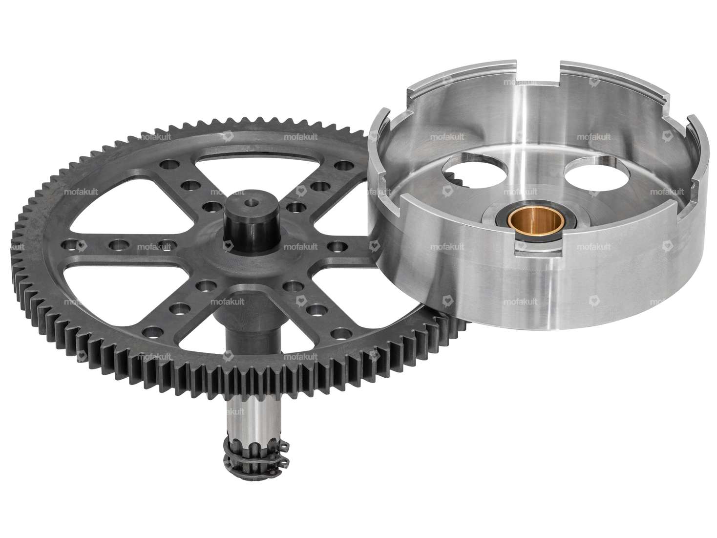 MBR clutch basket & spur gear 18:94 teeth Racing straight | Puch E50 Carousel Image 2