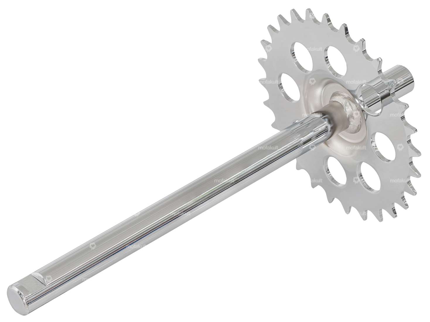 Asse a pedale GPO con cerchio cromato | Puch Supermaxi LG1, LG2 Carousel Image 2