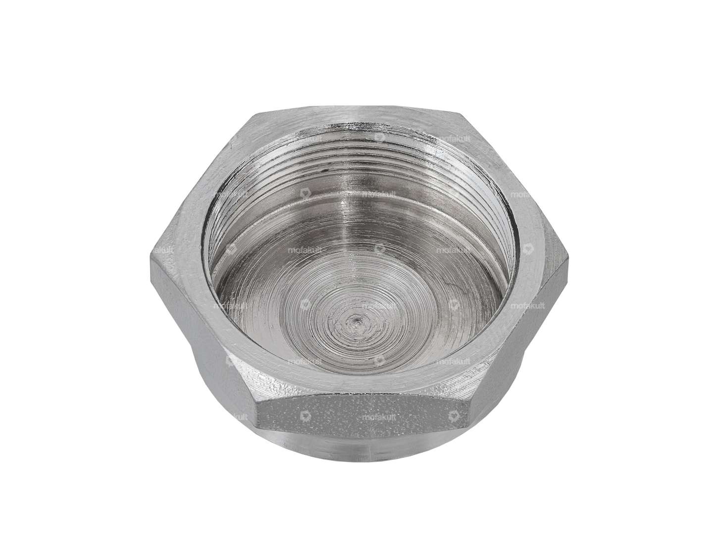 Fork steerer nut M26x1 closed fork plate chrome | Tomos Carousel Image 2