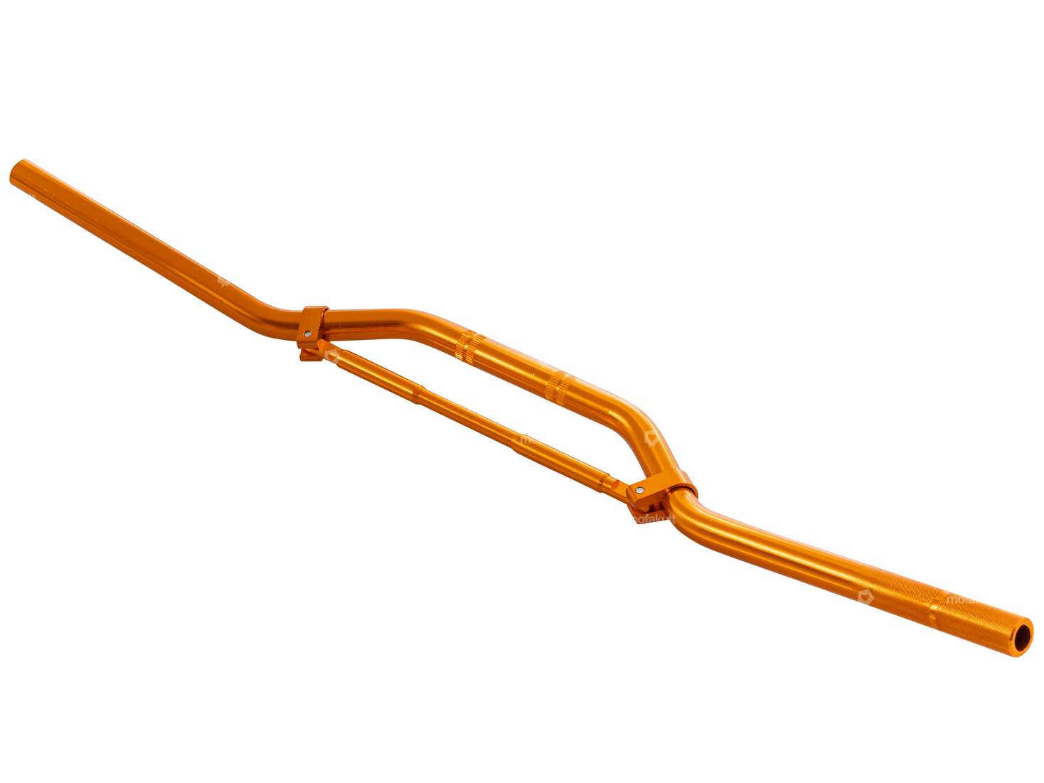 Piastra forcella manubrio da corsa 8 cm alluminio arancione Carousel Image 2