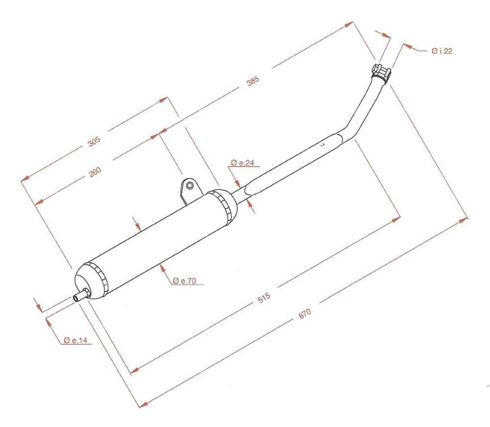 Scarico SITO Plus Ø 24 mm | Piaggio Ciao, Bravo Carousel Image 4