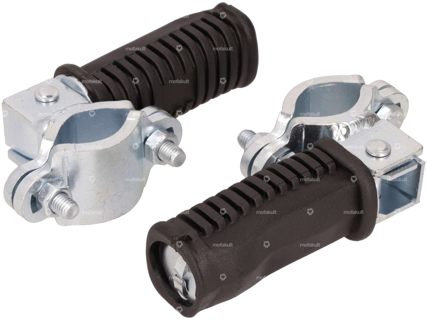 Folding footrests (round mount for clamping) Carousel Image 2