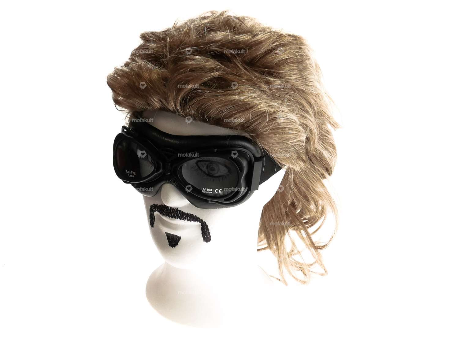 Fliegerbrille Vintage schwarz Carousel Image 2