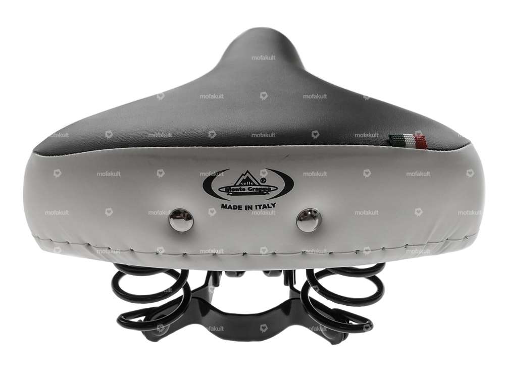 Sella Comfort molle a barile nero / bianco Carousel Image 5