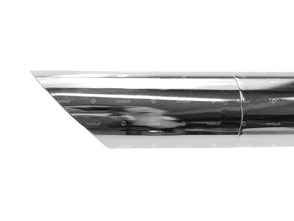 swiing muffler drag pipe 45° chrome Ø 28 / 70 mm Carousel Image 3