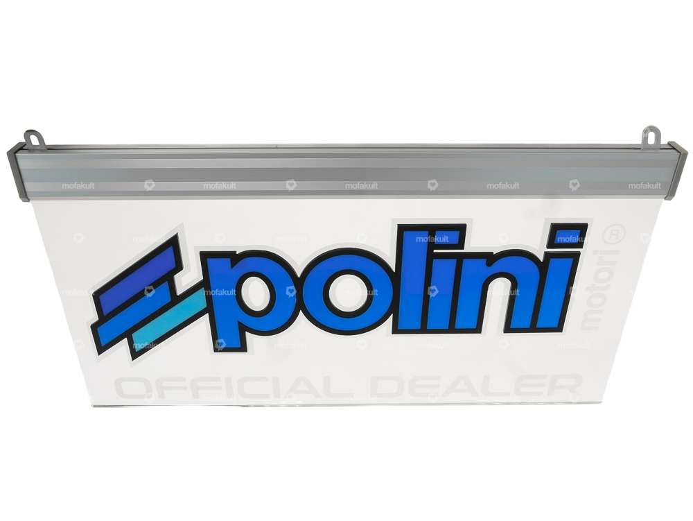 Insegna a sospensione "Polini" 530x280 mm illuminata Carousel Image 1