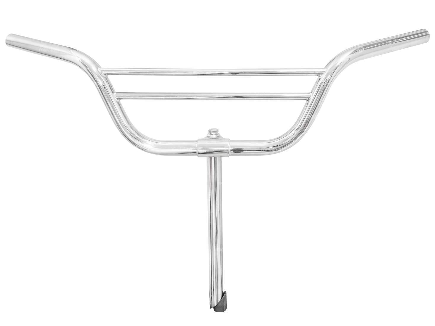 Handlebar stem 15 cm curved with 2 chrome struts Carousel Image 1